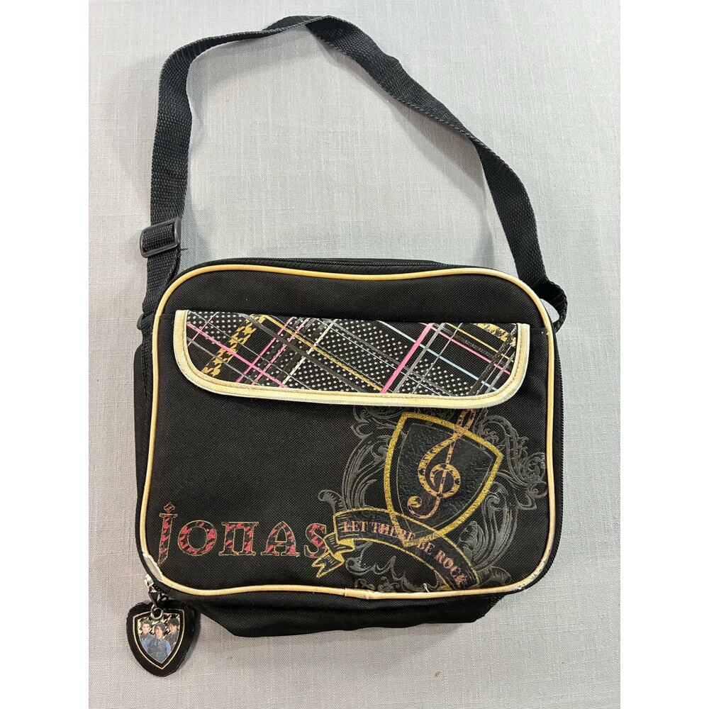 Jonas Brothers Disney Soft Lunch Box Bag Black Insulated Carry Strap Y2K